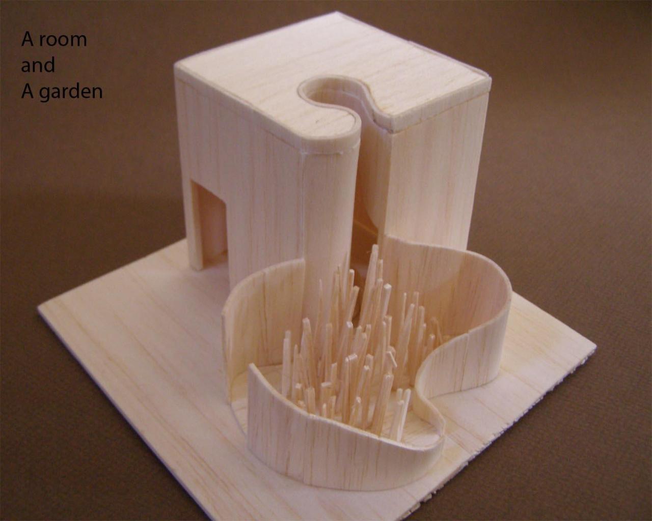 A Room and A Garden — architectural studio model, UNSW 2006